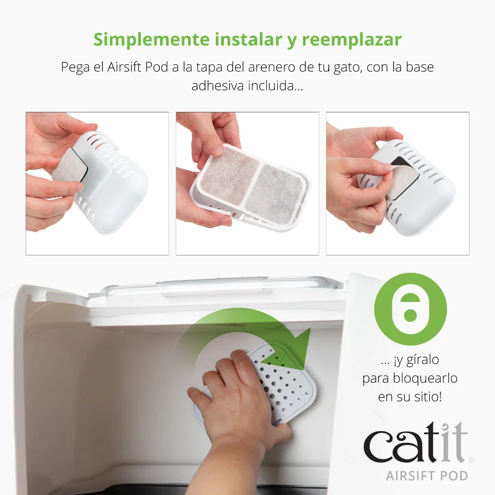 AirSift Pod - Soporte y almohadilla reductora de olores - Image 5