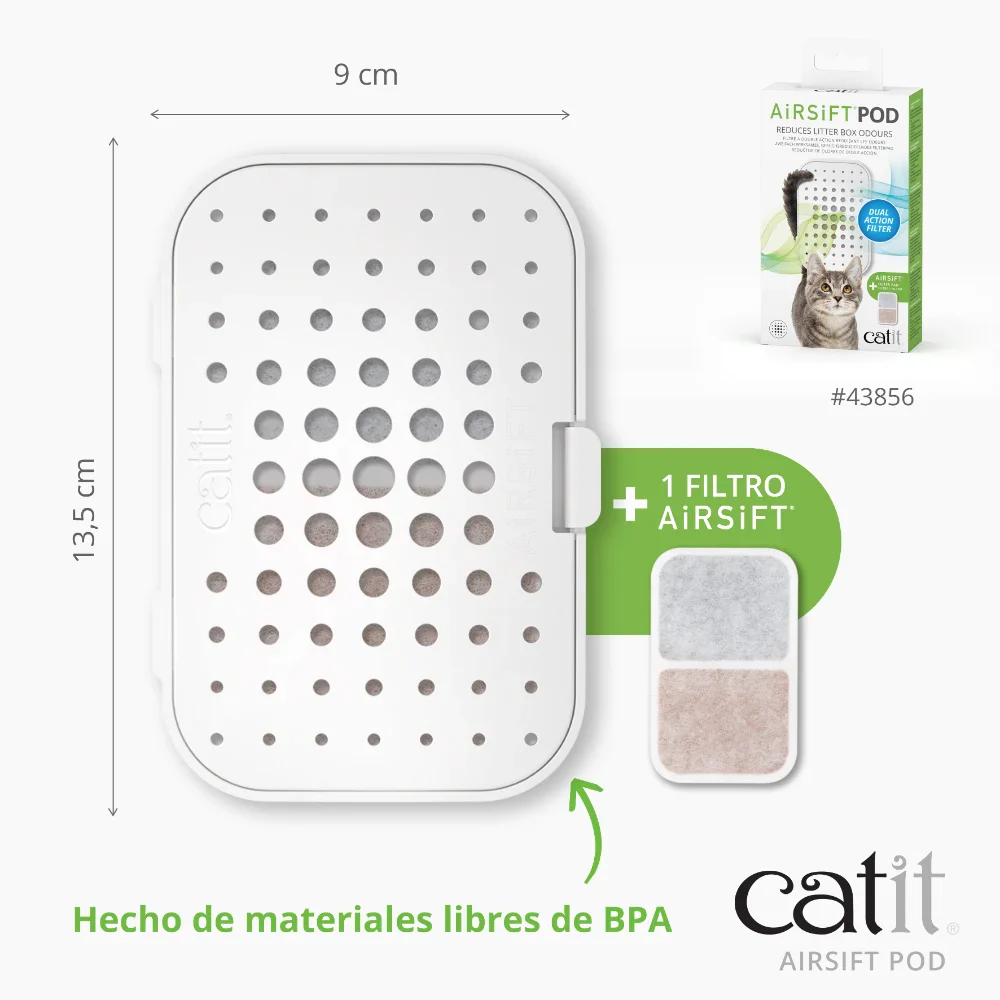 AirSift Pod - Soporte y almohadilla reductora de olores - Image 6