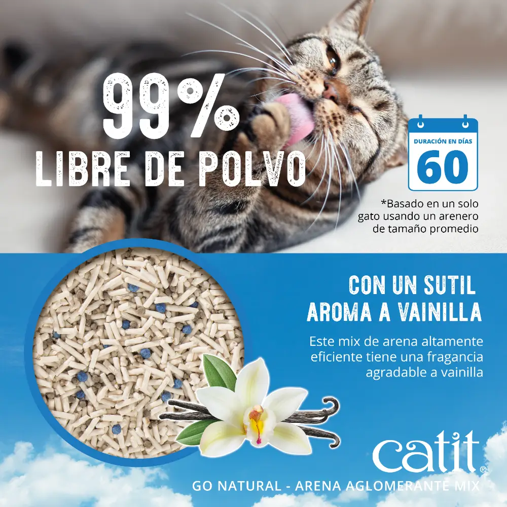 Arena Aglomerante Mix para Muchos Gatos Go Natural - Image 5