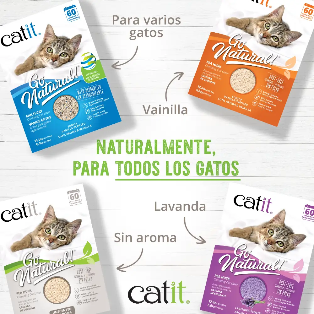 Arena para Gatos Aglomerante de Cáscara de Guisante Go Natural - Image 8