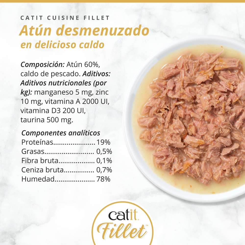 Atún desmenuzado para gatos Catit Cuisine Fillet - Image 15