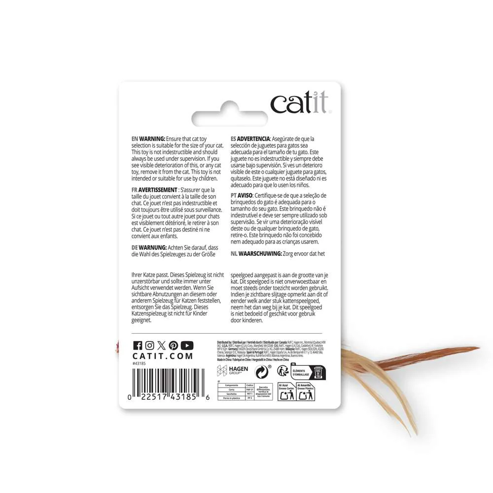 Catit Pez tejido de paja y Pelota de felpa - Image 2