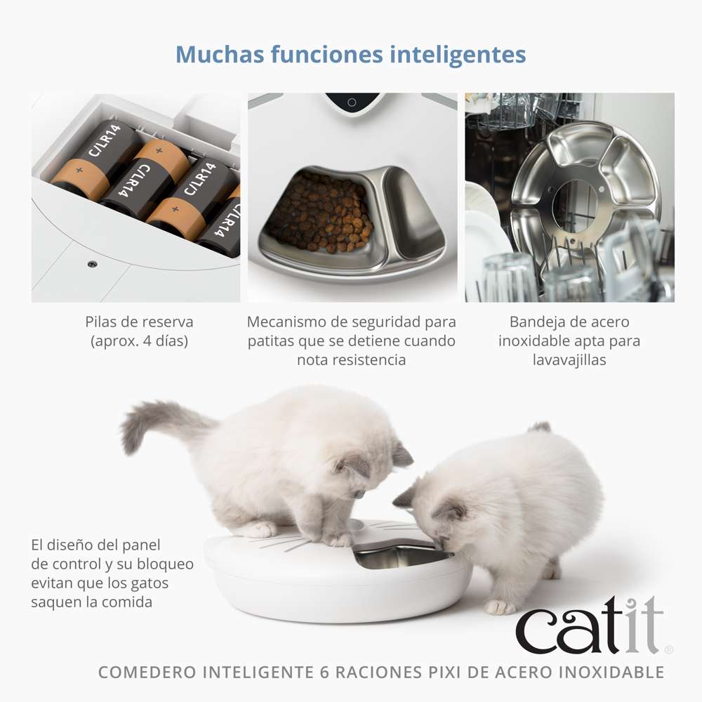 Comedero Inteligente 6 Raciones con Bandeja de Acero Inoxidable PIXI - Image 5