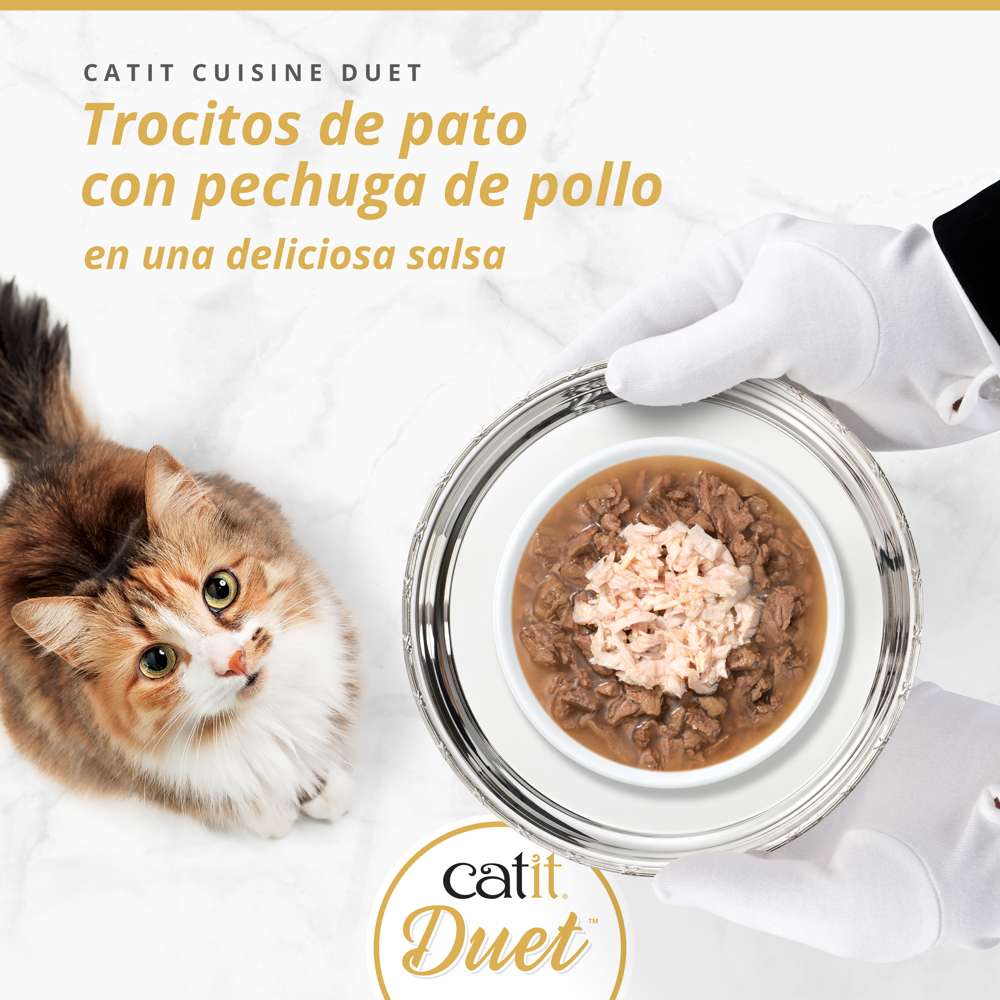 Dúo de carne con toppings para gatos Catit Cuisine Duet - Image 17