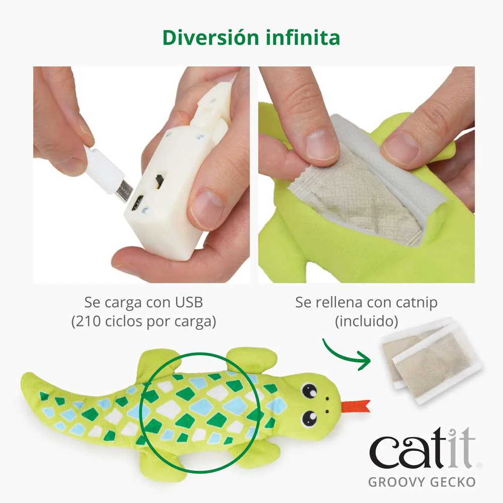 Catit Groovy Gecko, Verde - Image 4