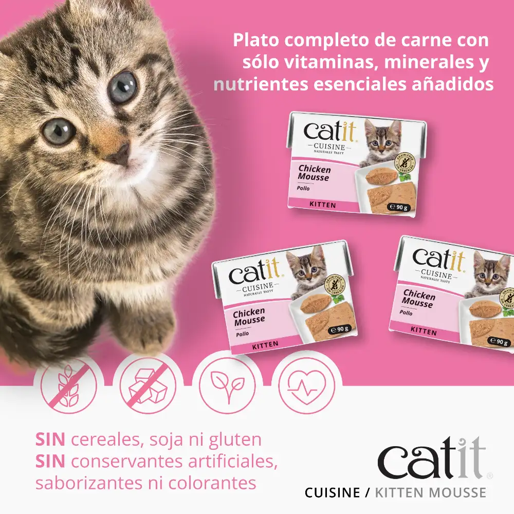Mousse de Pollo para Gatito Junior Cuisine Kitten - Image 3