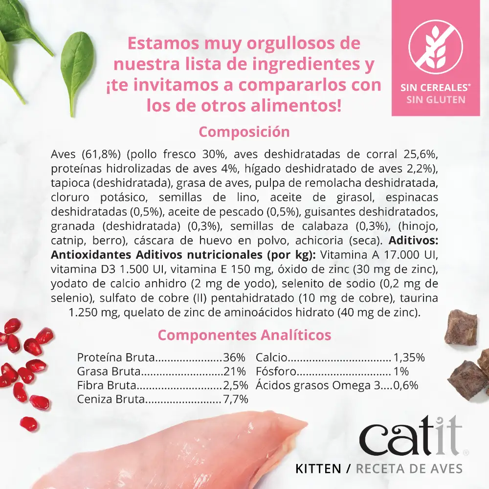 Pienso para Gatito Junior Catit Recipes - Receta de Aves para KITTEN - Image 4