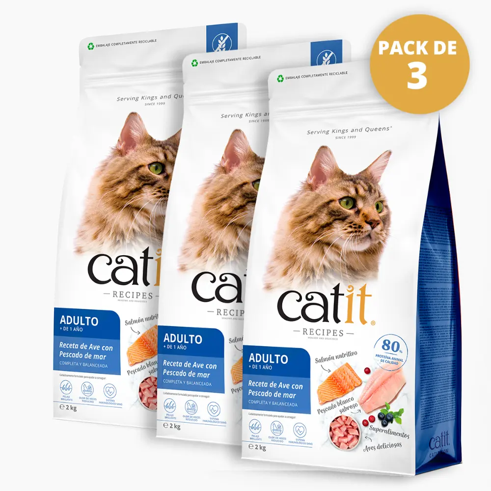 Pienso para Gatos Catit Recipes -Receta de Aves con Pescado de Mar para ADULTO - Image 20