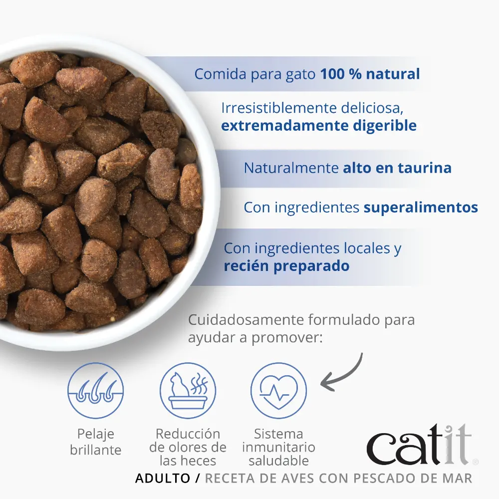 Pienso para Gatos Catit Recipes -Receta de Aves con Pescado de Mar para ADULTO - Image 3