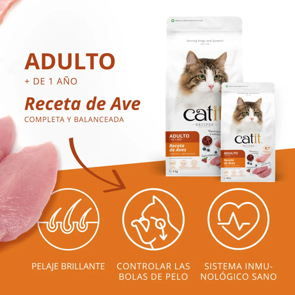 Pienso para Gatos Catit Recipes -Receta de Aves para ADULTO - Image 14