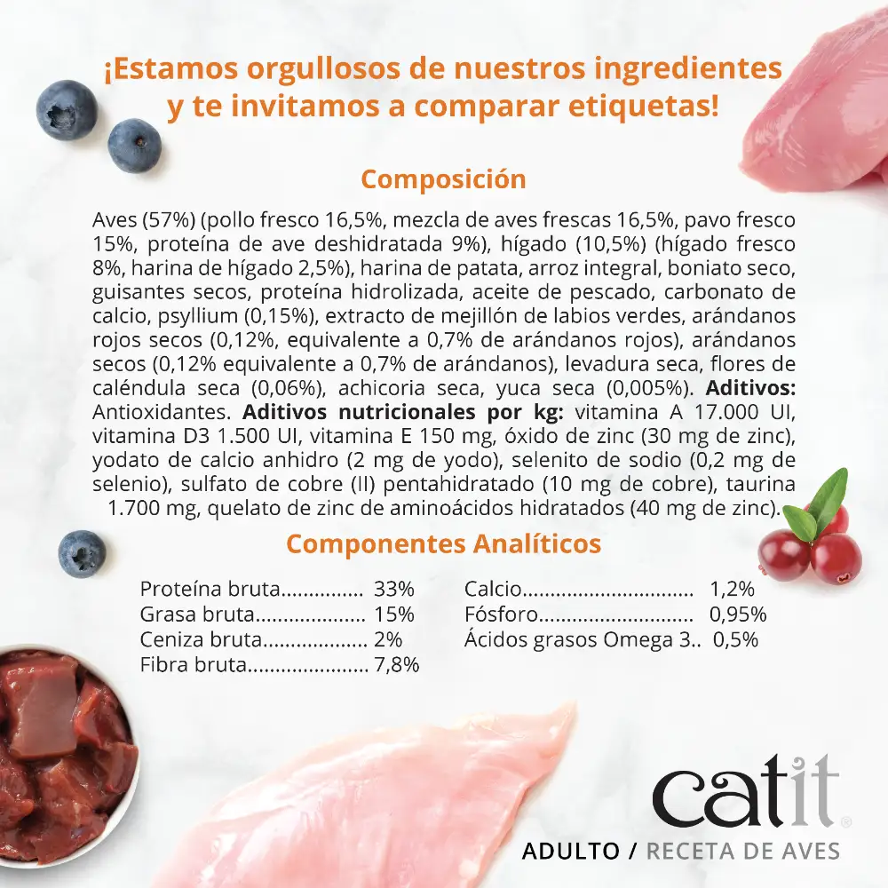 Pienso para Gatos Catit Recipes -Receta de Aves para ADULTO - Image 4