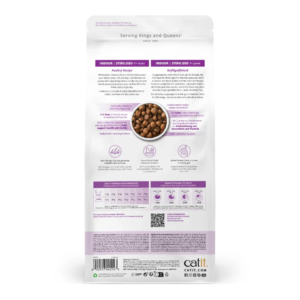 Pienso para Gatos Catit Recipes -Receta de Aves para ESTERILIZADO - Image 18