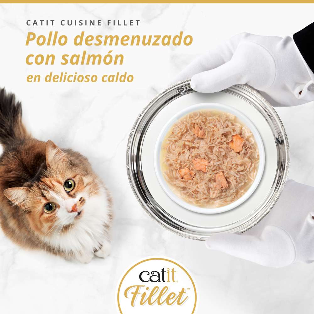Pollo desmenuzado para gatos Catit Cuisine Fillet - Image 21