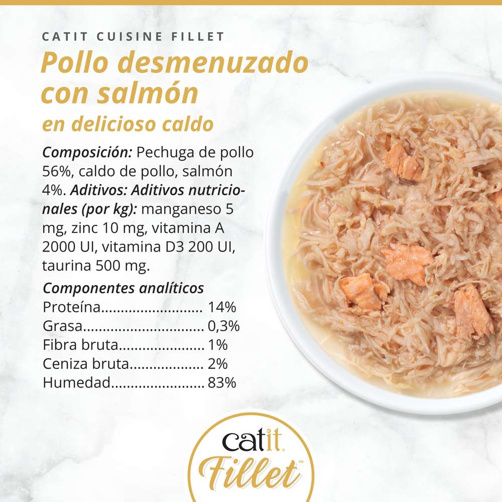 Pollo desmenuzado para gatos Catit Cuisine Fillet - Image 22