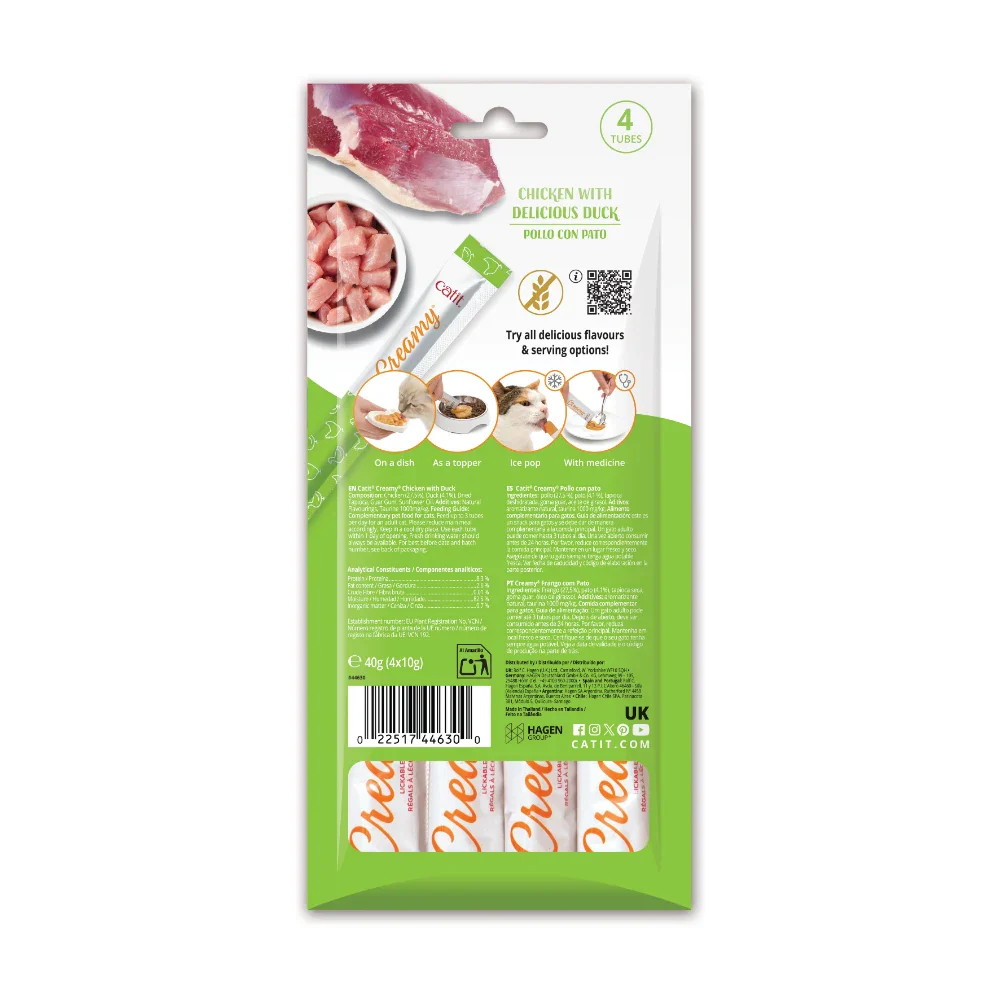 Snacks para gatos Catit Creamy – 4 Tubos - Image 27