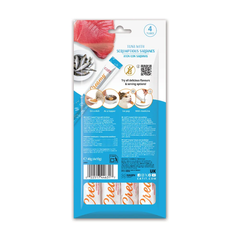 Snacks para gatos Catit Creamy – 4 Tubos - Image 29