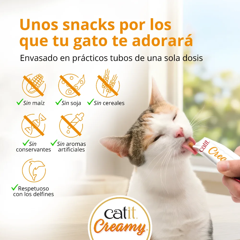 Snacks para gatos Catit Creamy – 15 Tubos - Image 10