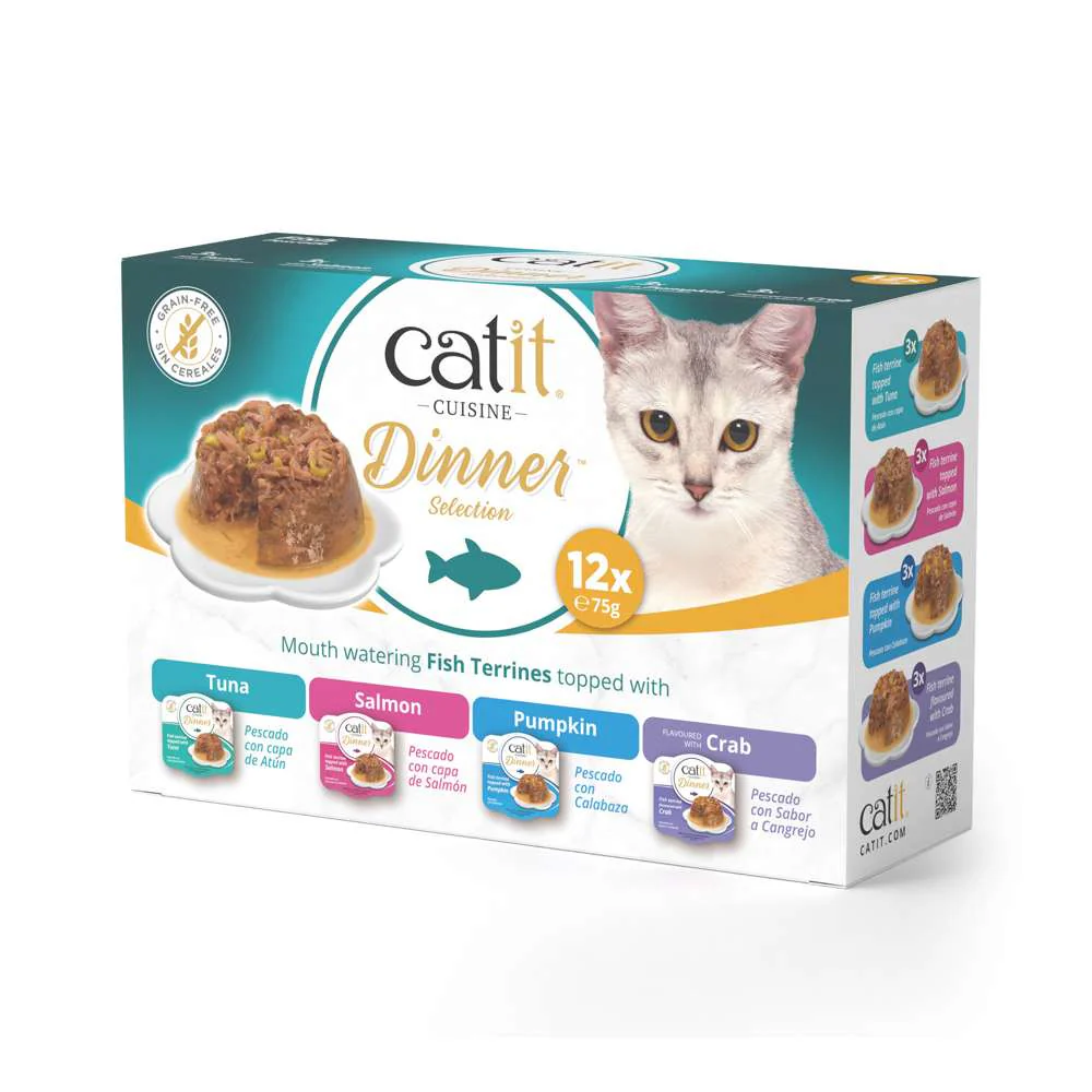 Tarrina de doble capa para gatos Catit Cuisine Dinner - Pack variado de 12 - Image 14