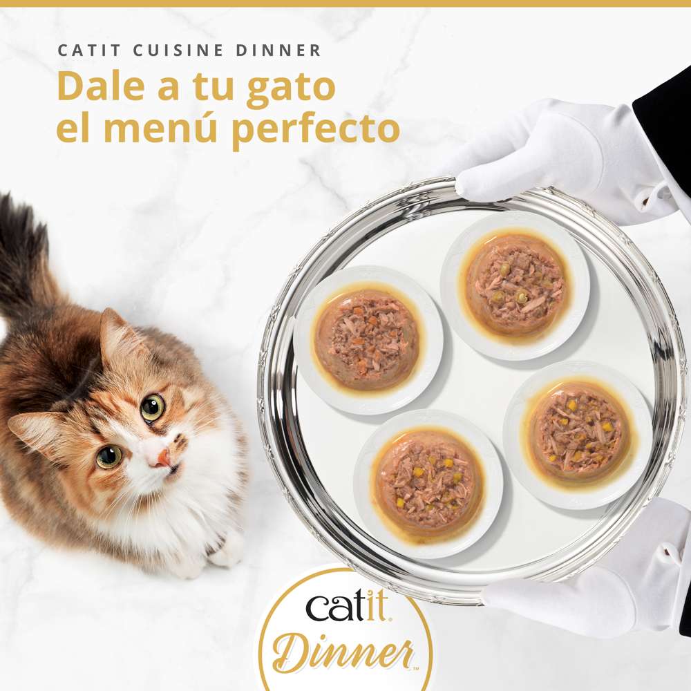 Tarrina de doble capa para gatos Catit Cuisine Dinner - Pack variado de 12 - Image 7