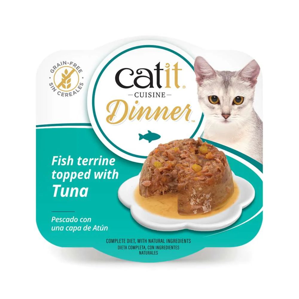 Tarrina de pescado de doble capa para gatos Catit Cuisine Dinner - Image 15