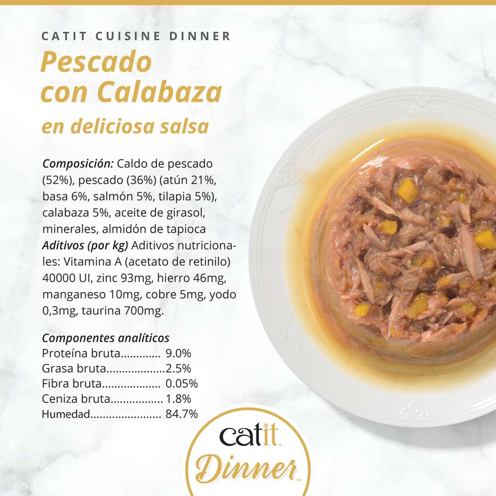 Tarrina de pescado de doble capa para gatos Catit Cuisine Dinner - Image 26