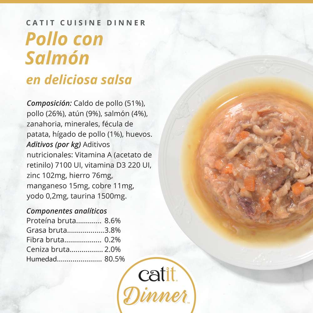Tarrina de pollo de doble capa para gatos Catit Cuisine Dinner - Image 18