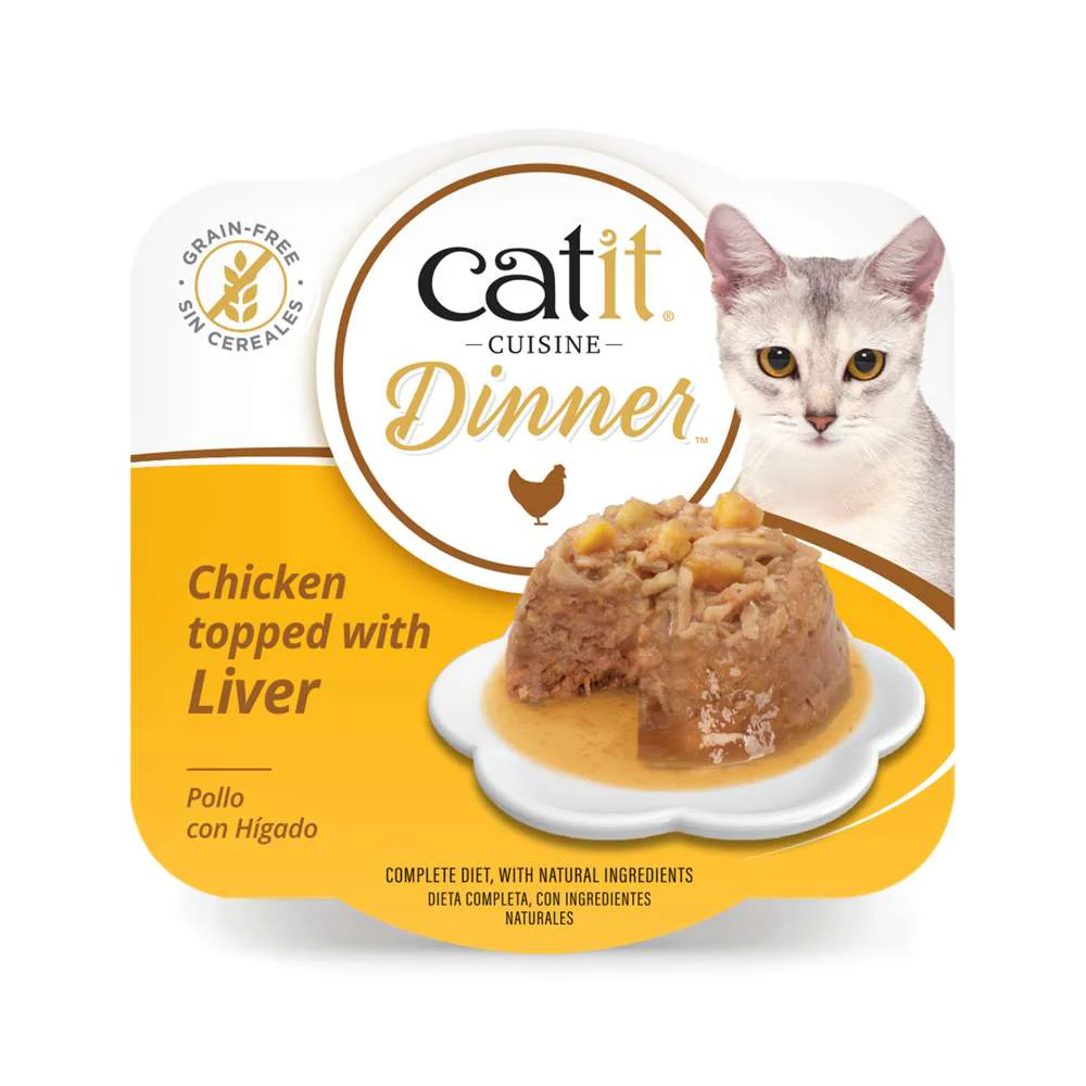 Tarrina de pollo de doble capa para gatos Catit Cuisine Dinner - Image 22