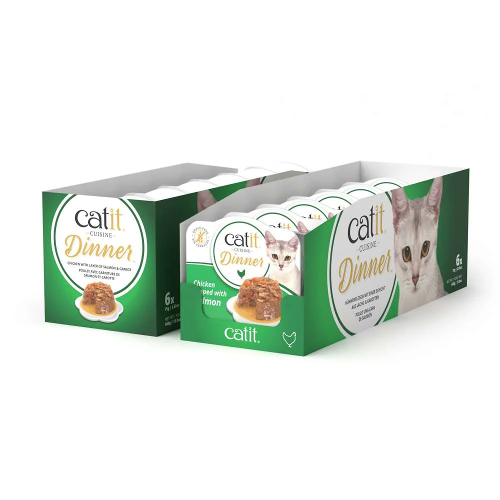 Tarrina de pollo de doble capa para gatos Catit Cuisine Dinner - Image 26