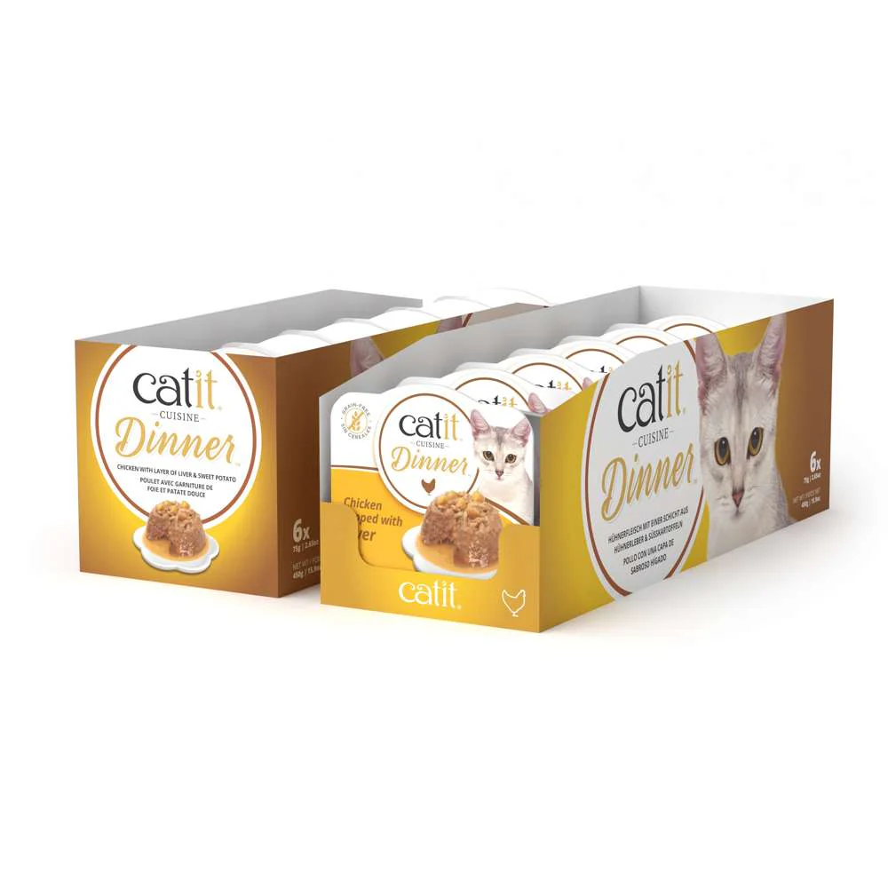 Tarrina de pollo de doble capa para gatos Catit Cuisine Dinner - Image 28
