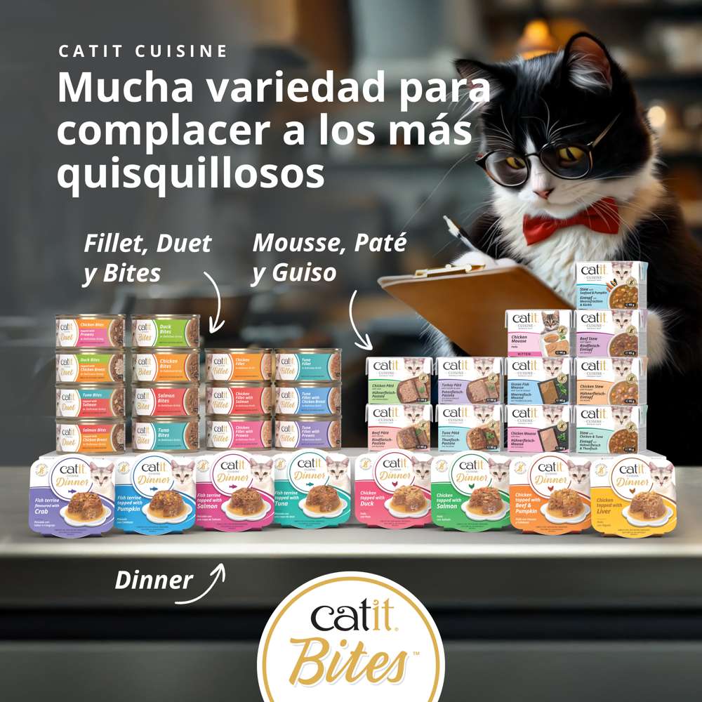 Trocitos de carne en salsa para gatos Catit Cuisine Bites - Image 12