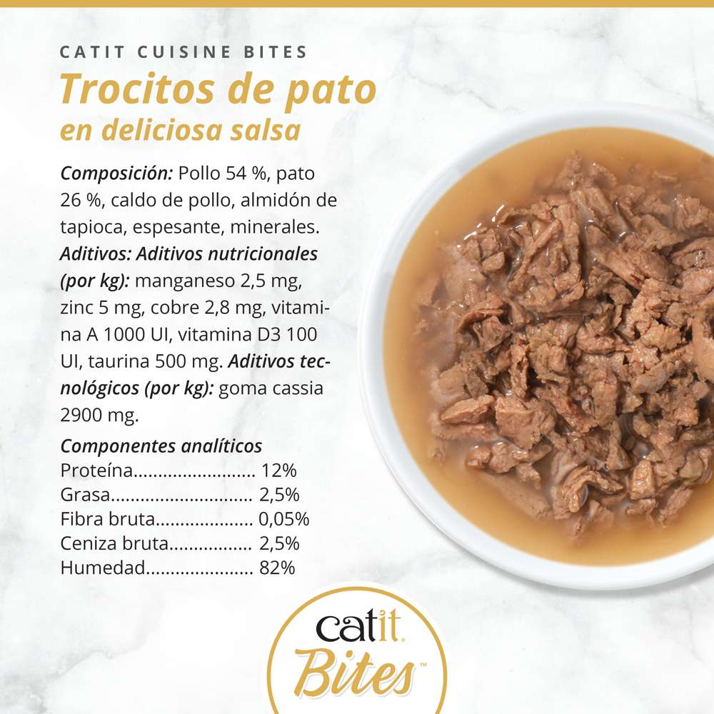 Trocitos de carne en salsa para gatos Catit Cuisine Bites - Image 17