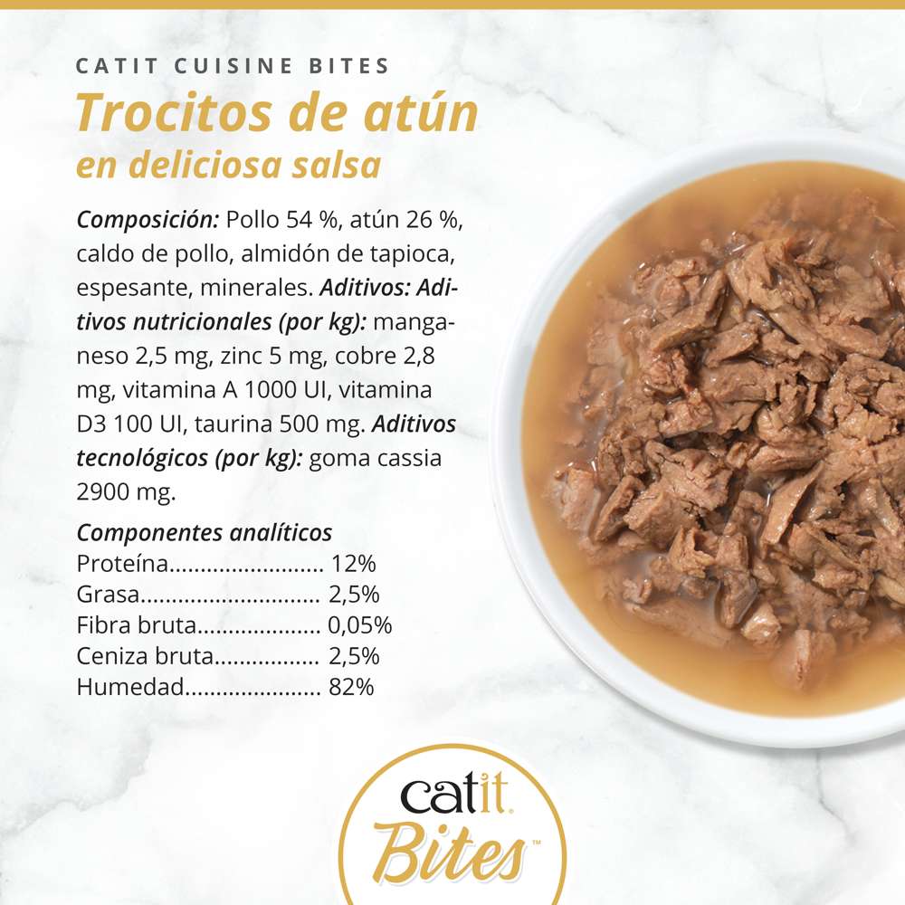 Trocitos de carne en salsa para gatos Catit Cuisine Bites - Image 21