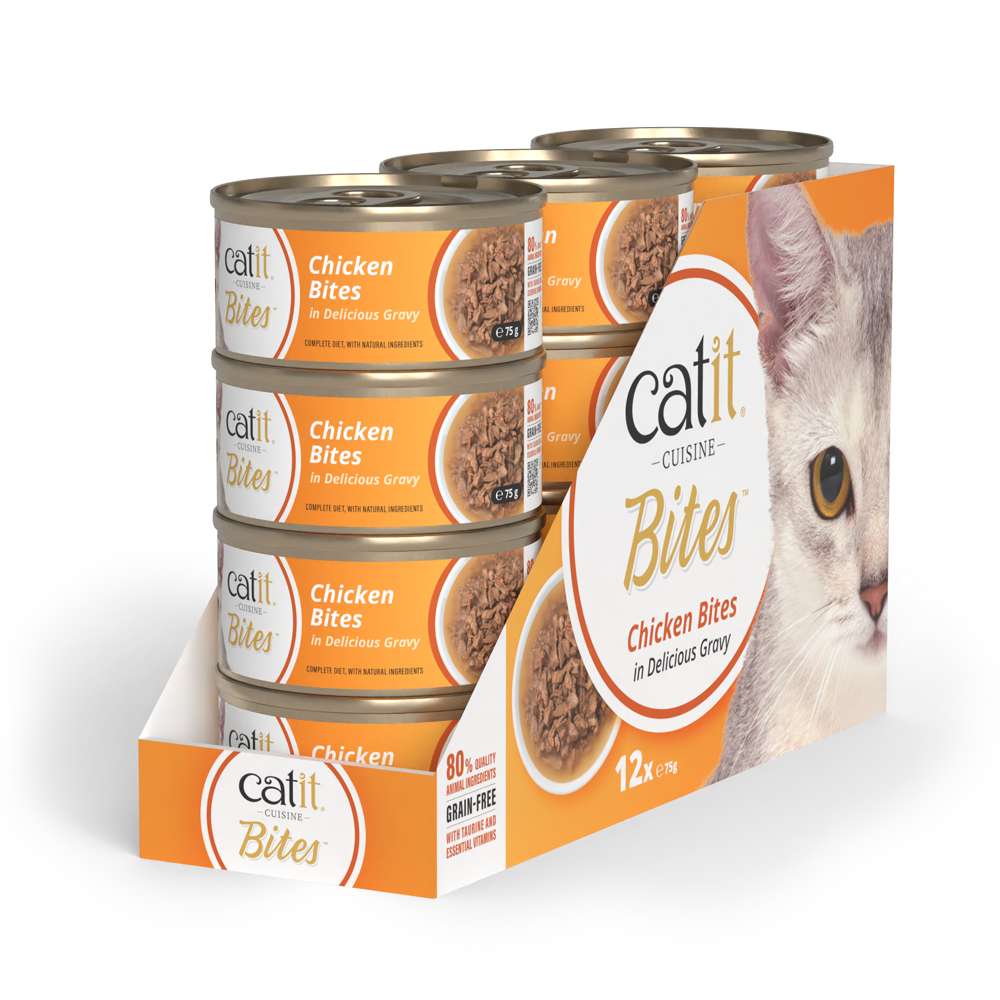 Trocitos de carne en salsa para gatos Catit Cuisine Bites - Image 25