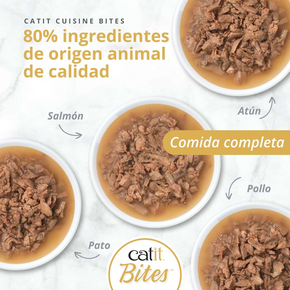 Trocitos de carne en salsa para gatos Catit Cuisine Bites - Image 5