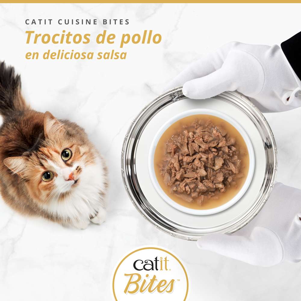 Trocitos de carne en salsa para gatos Catit Cuisine Bites - Image 9